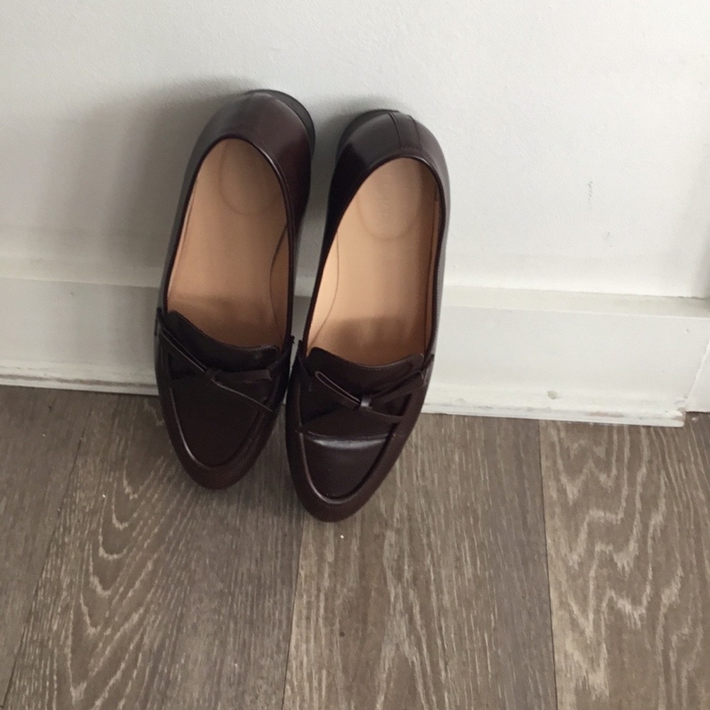 J. Crew Brown leather loafers Size 7 $200 - Picture 3 of 9